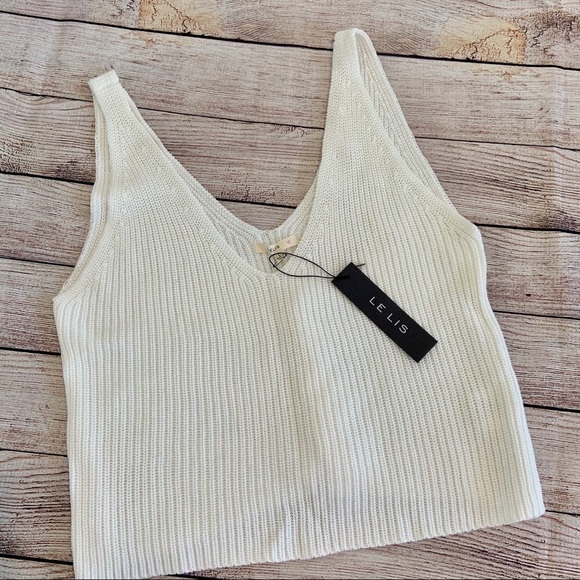 Le Lis Cropped Summer Sweater Large - Picture 1 of 4